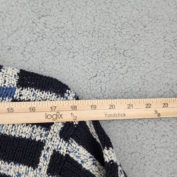 Talbots Women's Medium* Dark Blue Knit Cardigan Button Front Sweater - Picture 5 of 11